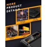 Walking Pad Loopband voor Bureau - Compacte Treadmill met 10% Helling, 1-6 km/u, LED Display & Afstandsbediening - Max. 150 kg - Voor Thuis en Kantoor