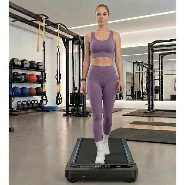 Walking Pad Loopband voor Thuis & Kantoor 3-in-1 met 0-6% Helling, 0-6 km/u, Ultra Stil 45 dB, Afstandsbediening & LED-Display - Designbest