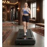 Walking Pad met Automatische Helling 12% - Stille Loopband tot 180 kg - Bureau Loopband voor Thuis & Kantoor - Compact & Extra Breed Loopvlak - Designbest