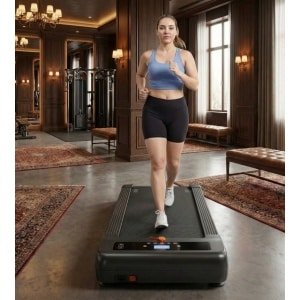 Walking Pad met Automatische Helling 12% - Stille Loopband tot 180 kg - Bureau Loopband voor Thuis & Kantoor - Compact & Extra Breed Loopvlak - Designbest