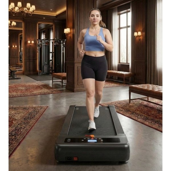 Walking Pad met Automatische Helling 12% - Stille Loopband tot 180 kg - Bureau Loopband voor Thuis & Kantoor - Compact & Extra Breed Loopvlak - Designbest