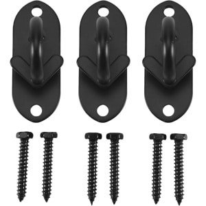 Wandanker Weerstandsbanden - Trainingsanker Muurbeugel - Thuis Krachttraining - Titanium Staal Constructie - 18x11x7 cm - Zwart