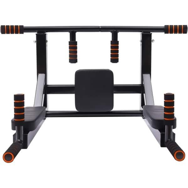 Wandgemonteerde Optrekstang en Dipstation voor Krachttraining Thuis