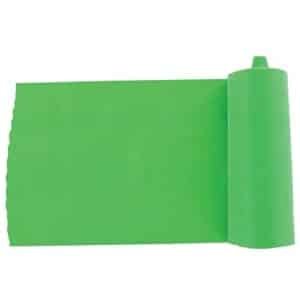 Weerstandsband Elastiek - Trainingsband Fitnessband - Revalidatie Krachttraining - Latexvrij Materiaal - 5 meter Lengte - Groen