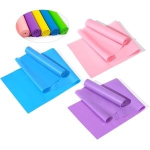 Weerstandsband Set - Elastische Oefenbanden - Krachttraining Thuis - Latexvrij en Duurzaam - 150 cm Lengte - Willekeurige Kleuren