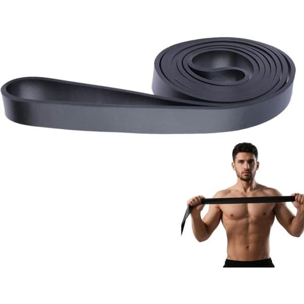Weerstandsband Set - Fitness Elastiek - Krachttraining Thuis - Duurzaam TPE Materiaal - 25-65 lbs - Zwart