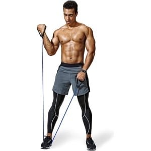 Weerstandsband met Handvat en Deuranker - Fitness Elastiek voor Krachttraining voor Vrouwen en Mannen