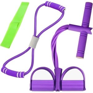 Weerstandsband met Pedalen voor Full-Body Krachttraining en Yoga