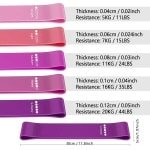 Weerstandsbanden 5-delig - Trainingsbanden voor Yoga, Pilates & Krachttraining