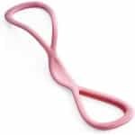 Weerstandsbanden 8-vorm - Fitnessbanden schouders - Krachttraining stretching - Hoge kwaliteit siliconen - 46 x 11.5 cm - Roze