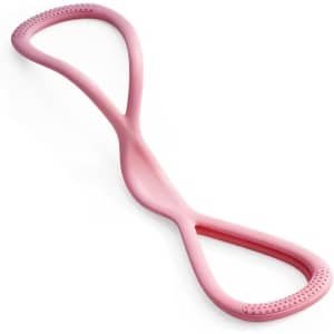 Weerstandsbanden 8-vorm - Fitnessbanden schouders - Krachttraining stretching - Hoge kwaliteit siliconen - 46 x 11.5 cm - Roze