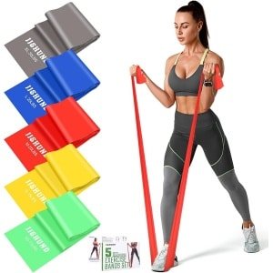 Weerstandsbanden Set - 5 Stuks Oefenbanden voor Fitness, Yoga en Krachttraining