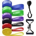 Weerstandsbanden Set - Fitness Elastieken - Krachttraining Thuis - 6 Weerstandsniveaus - 10-170 LBS - Set van 6