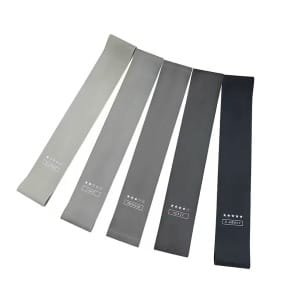 Weerstandsbanden Set van 5 - Fitness Elastieken voor Benen & Billen - Yoga, Pilates, Krachttraining - 5 Weerstandsniveaus