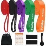 Weerstandsbanden Set van 5 met Deuranker en Beschermpads voor Krachttraining en Bodybuilding