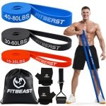 Weerstandsbanden Set voor Krachttraining en Mobiliteit - Compleet met Handschoenen, Deuranker en Draagtas