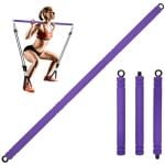 Weerstandsbanden en Draagbare Pilatesbar voor Thuis Fitness - Krachttraining en Yoga Apparatuur