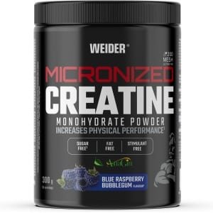 Weider Micronized Creatine Monohydrate + AstraGin - flavoured (300g) Blue Raspberry Bubble Gum - Creatine - Creatine Monohydraat