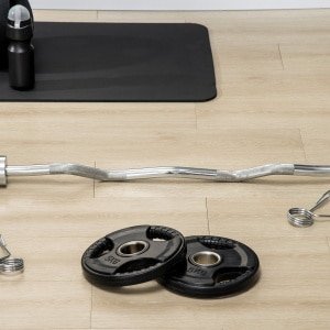 Wishdor - Halterschijven Set Van 2 - Driegrepen - Voor Krachttraining - IJzer Met Rubbercoating - Zwart - 2 X 5 Kg