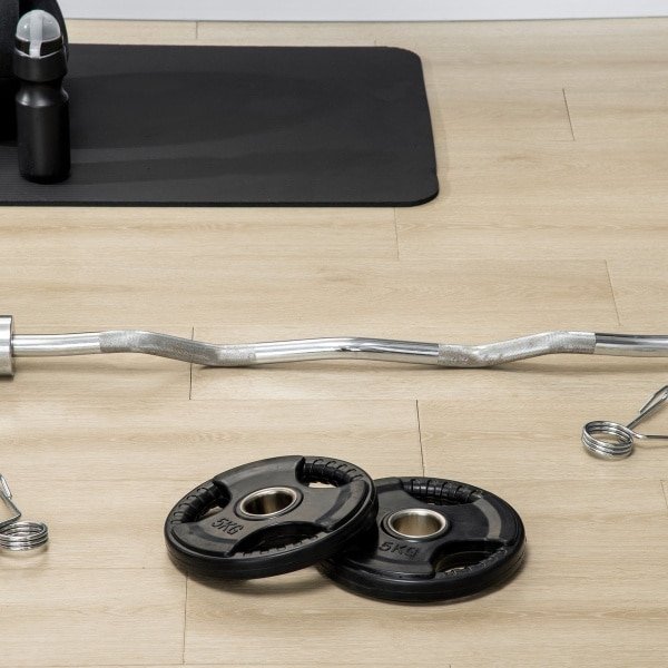 Wishdor - Halterschijven Set Van 2 - Driegrepen - Voor Krachttraining - IJzer Met Rubbercoating - Zwart - 2 X 5 Kg