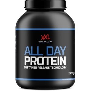 XXL Nutrition - All Day Protein - 80% Eiwit - Eiwitpoeder, Proteine poeder, Eiwitshake, Proteine Shake, Whey Protein - Diverse Smaken - Chocolade - 2500 Gram (62 shakes)
