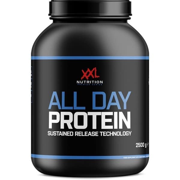 XXL Nutrition - All Day Protein - 80% Eiwit - Eiwitpoeder, Proteine poeder, Eiwitshake, Proteine Shake, Whey Protein - Diverse Smaken - Chocolade - 2500 Gram (62 shakes)