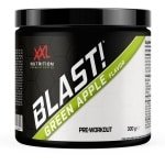 XXL Nutrition - Blast! Pre Workout - Citruline Malaat, Beta-Alanine, Taurine, Arganine AKG & Cafeďne - Pre Workout Energy Drink Supplement Krachttraining - Diverse Smaken - Green Apple - 300 Gram (30 doseringen)