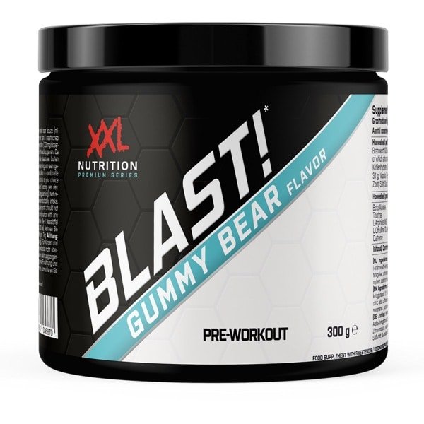 XXL Nutrition - Blast! Pre Workout - Gummy Bear - Pre-Workout Poeder Met Cafeïne Citruline Malaat Beta-Alanine Taurine Arginine AKG - 300 g