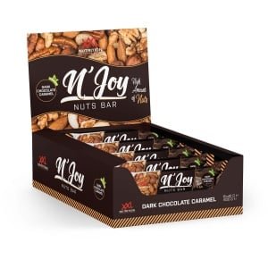 XXL Nutrition - N'Joy Nuts Bar - Proteďne Eiwitreep - Dark Chocolate Caramel - 15 Pack