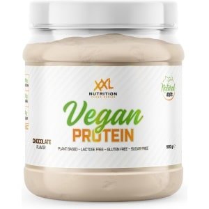 XXL Nutrition - Vegan Protein - Tot 20 Gram Eiwit - Eiwitpoeder, Erwten Eiwit Isolaat, Proteine Shake - 100% Plantaardig - Chocolade - 500 gram (20 shakes)