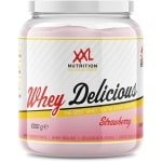 XXL Nutrition - Whey Delicious - 80% Eiwit - Aardbei Banaan - Wei Eiwitpoeder met BCAA & Glutamine, Proteine Poeder, Eiwit shake, Whey Protein - Diverse Smaken - 1000 gram (33 shakes)