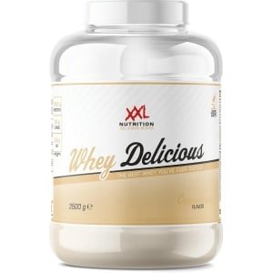 XXL Nutrition - Whey Delicious - 80% Eiwit - Cappuccino - Wei Eiwitpoeder met BCAA & Glutamine, Proteine Poeder, Eiwit shake, Whey Protein - Diverse Smaken - 2500 gram (83 shakes)