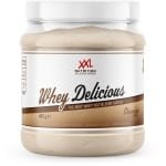 XXL Nutrition - Whey Delicious - 80% Eiwit - Chocolade - Wei Eiwitpoeder met BCAA & Glutamine, Proteine Poeder, Eiwit shake, Whey Protein - Diverse Smaken - 450 gram (15 shakes)