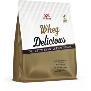 XXL Nutrition - Whey Delicious - 80% Eiwit - Cookies & Cream - Wei Eiwitpoeder met BCAA & Glutamine, Proteine Poeder, Eiwit shake, Whey Protein - Diverse Smaken - 2500 gram (83 shakes)