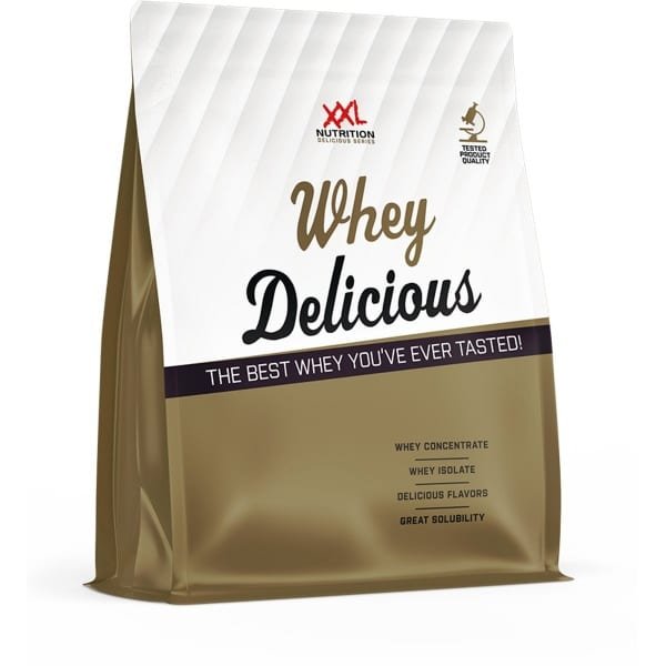 XXL Nutrition - Whey Delicious - 80% Eiwit - Cookies & Cream - Wei Eiwitpoeder met BCAA & Glutamine, Proteine Poeder, Eiwit shake, Whey Protein - Diverse Smaken - 2500 gram (83 shakes)