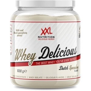 XXL Nutrition - Whey Delicious - 80% Eiwit - Speculaas - Wei Eiwitpoeder met BCAA & Glutamine, Proteine Poeder, Eiwit shake, Whey Protein - Diverse Smaken - 1000 gram (33 shakes)