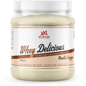 XXL Nutrition - Whey Delicious - 80% Eiwit - Vanille Kaneel - Wei Eiwitpoeder met BCAA & Glutamine, Proteine Poeder, Eiwit shake, Whey Protein - Diverse Smaken - 450 gram (15 shakes)