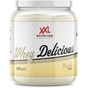 XXL Nutrition - Whey Delicious - 80% Eiwit - Vanille - Wei Eiwitpoeder met BCAA & Glutamine, Proteine Poeder, Eiwit shake, Whey Protein - Diverse Smaken - 1000 gram (33 shakes)