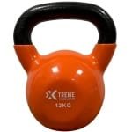 Xtreme Fitness Kettlebell Vinyl 12kg - Vinyl Kettlebell voor Krachttraining - Ergonomische & Brede Handgreep - Gewichten - Geschikt voor CrossFit & Fitness - Conditietraining - Fitness gewichten