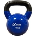 Xtreme Fitness Kettlebell Vinyl 16kg - Vinyl Kettlebell voor Krachttraining - Ergonomische & Brede Handgreep - Gewichten - Geschikt voor CrossFit & Fitness - Conditietraining - Fitness gewichten