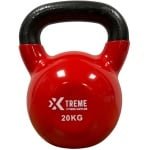 Xtreme Fitness Kettlebell Vinyl 20kg - Vinyl Kettlebell voor Krachttraining - Ergonomische & Brede Handgreep - Gewichten - Geschikt voor CrossFit & Fitness - Conditietraining - Fitness gewichten