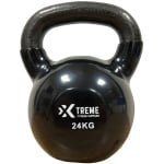 Xtreme Fitness Kettlebell Vinyl 24kg - Vinyl Kettlebell voor Krachttraining - Ergonomische & Brede Handgreep - Gewichten - Geschikt voor CrossFit & Fitness - Conditietraining - Fitness gewichten