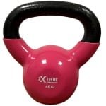 Xtreme Fitness Kettlebell Vinyl 4kg - Vinyl Kettlebell voor Krachttraining - Ergonomische & Brede Handgreep - Gewichten - Geschikt voor CrossFit & Fitness - Conditietraining - Fitness gewichten