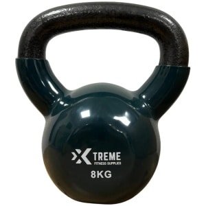 Xtreme Fitness Kettlebell Vinyl 8kg - Vinyl Kettlebell voor Krachttraining - Ergonomische & Brede Handgreep - Gewichten - Geschikt voor CrossFit & Fitness - Conditietraining - Fitness gewichten