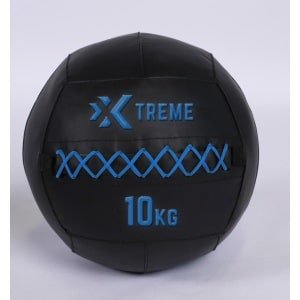 Xtreme Fitness Premium Wall Ball Blauw 10Kg - medicijnbal - medicine ball - wall ball - crossfit - Gewicht bal - medicine ballen - Hyrox Training - Comfortabele grip Voor Krachttraining en Functionele Oefeningen - Wall Ball voor Full Body Workouts