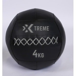Xtreme Fitness Premium Wall Ball Grijs 4Kg - medicijnbal - medicine ball - wall ball - crossfit - Gewicht bal - medicine ballen - Hyrox Training - Comfortabele grip Voor Krachttraining en Functionele Oefeningen - Wall Ball voor Full Body Workouts