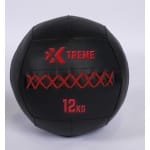 Xtreme Fitness Premium Wall Ball Rood 12Kg - medicijnbal - medicine ball - wall ball - crossfit - Gewicht bal - medicine ballen - Hyrox Training - Comfortabele grip Voor Krachttraining en Functionele Oefeningen - Wall Ball voor Full Body Workouts
