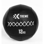 Xtreme Fitness Wall Ball Premium Zwart 12Kg - medicijnbal - medicine ball - wall ball - crossfit - Gewicht bal - medicine ballen - Hyrox Training - Comfortabele grip Voor Krachttraining en Functionele Oefeningen - Wall Ball voor Full Body Workouts