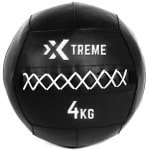Xtreme Fitness Wall Ball Premium Zwart 4Kg - medicijnbal - medicine ball - wall ball - crossfit - Gewicht bal - medicine ballen - Hyrox Training - Comfortabele grip Voor Krachttraining en Functionele Oefeningen - Wall Ball voor Full Body Workouts