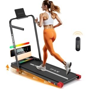 YEE RUN Elektrische Loopband - 8% Helling - Snelheidsbereik 1 tot 14km/u - 135 KG Draagvermogen - Inklapbaar Loopband - Geschikt voor thuis en op kantoor - met Afstandsbediening - Veiligheidssleutel - Tablet-/telefoonhouder.